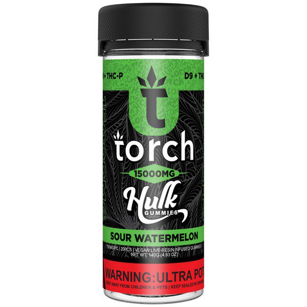 Torch Hulk Gummies 15000mg flavor: Sour Watermelon