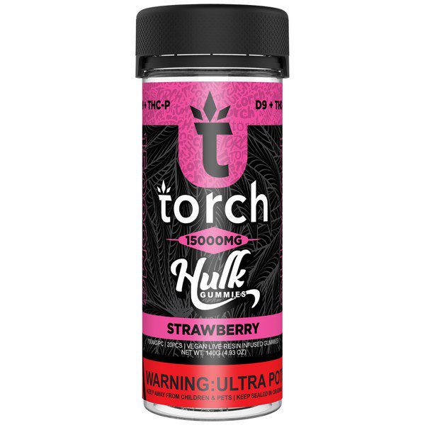 Torch Hulk Gummies 15000mg flavor: Strawberry