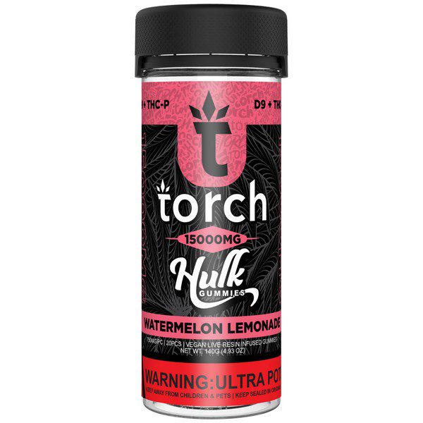 Torch Hulk Gummies 15000mg flavor: Watermelon Lemonade