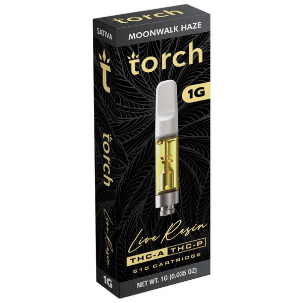 Torch Live Resin Cartridge 1G Strain: Moonwalk Haze (Sativa)