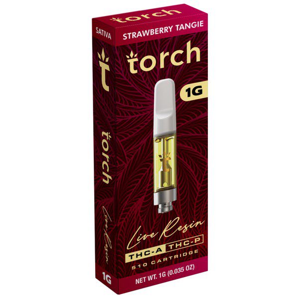 Torch Live Resin Cartridge 1G Strain: Strawberry Tangie (Sativa)