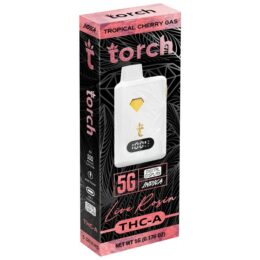 Torch Live Rosin THC-A Disposable 5G strain: Tropical Cherry Gas (Indica)