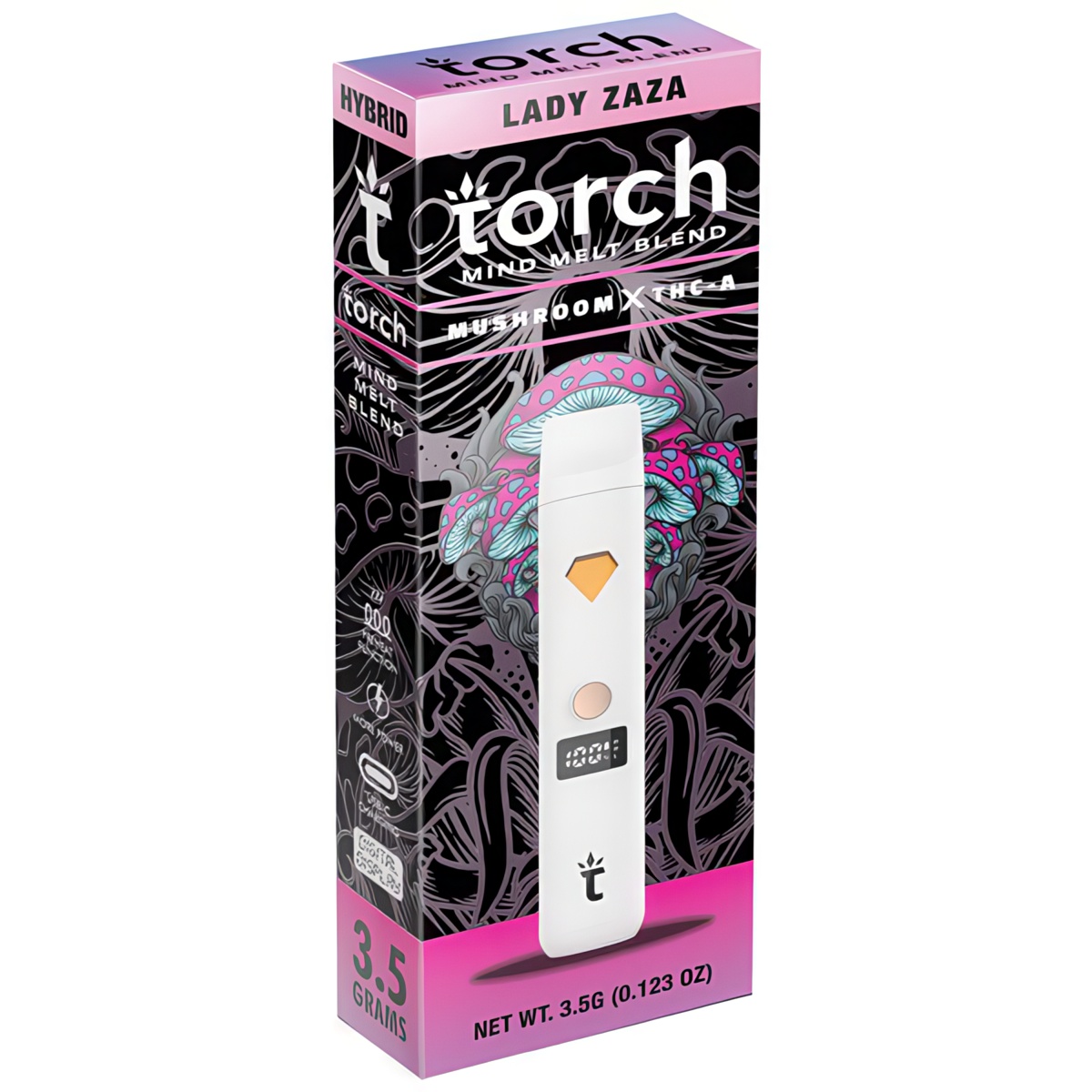 Torch Mind Melt Disposable 3.5G | 2.0 strain: Lady Zaza (Hybrid)