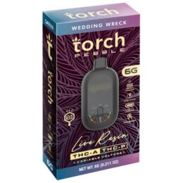 Torch Pebble Live Rosin Disposable 6G Strain: Wedding Wreck (Sativa)