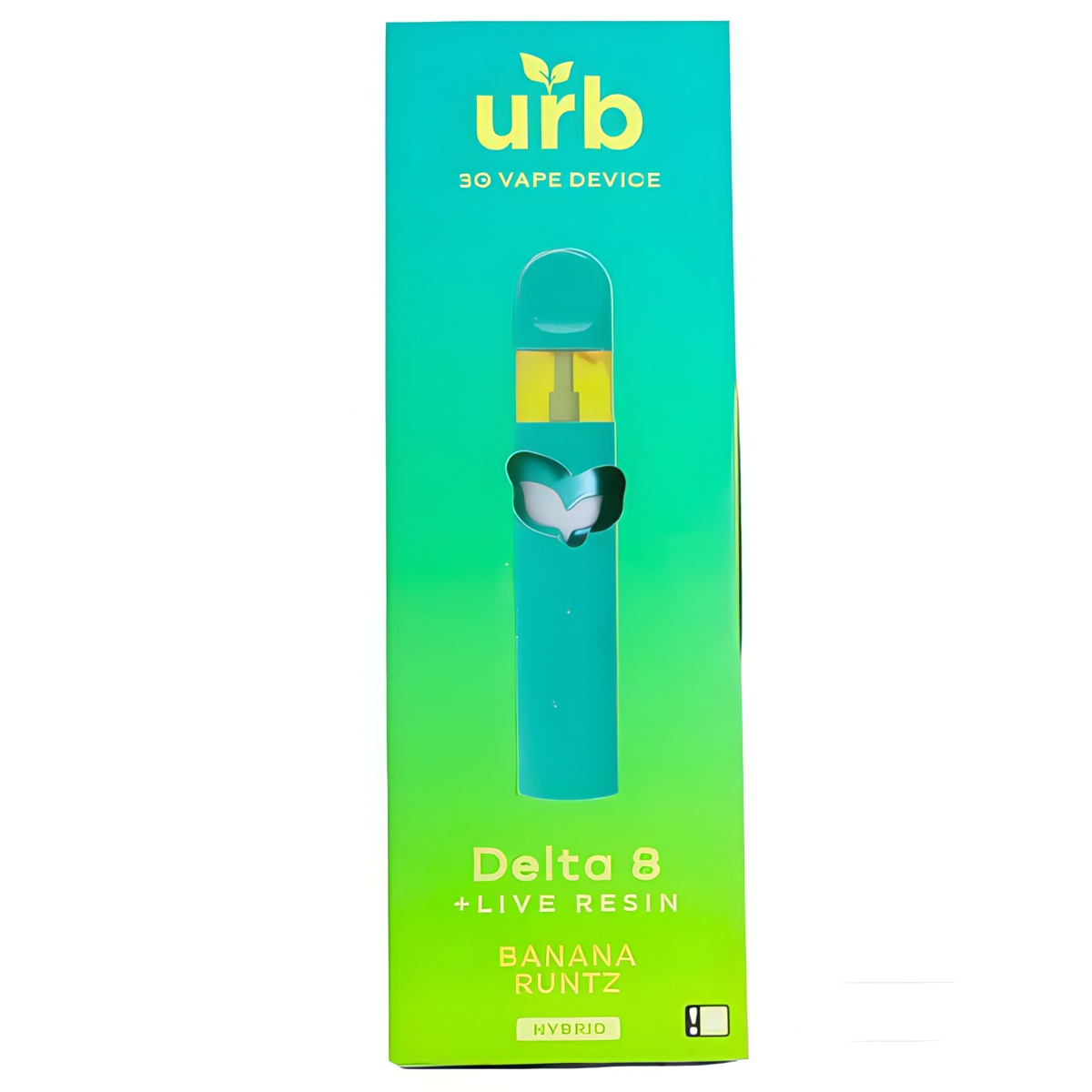URB Delta 8 Live Resin Disposable 3G strain: Banana Runtz (Hybrid)