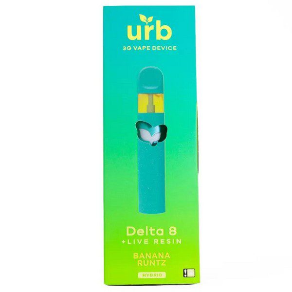 URB Delta 8 Live Resin Disposable 3G strain: Banana Runtz (Hybrid)