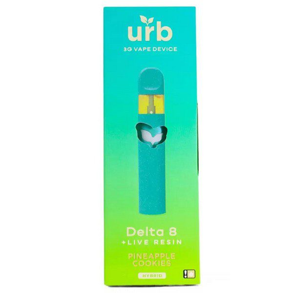 URB Delta 8 Live Resin Disposable 3G strain: Pineapple Cookies (Hybrid)