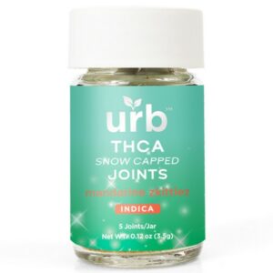 URB THC-A Snow Capped Joints 3.5G | 5ct Strain: Jack Herer (Sativa)