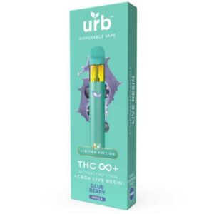 URB THC Infinity+ Limited Edition Disposable 3G Strain: Glue Berry (Indica)