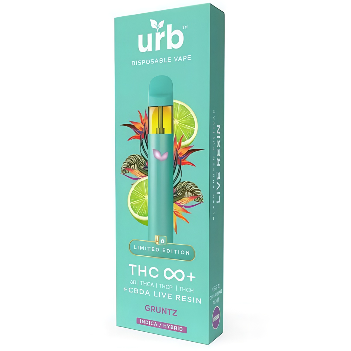 URB THC Infinity+ Limited Edition Disposable 3G Strain: Gruntz (Indica/Hybrid)