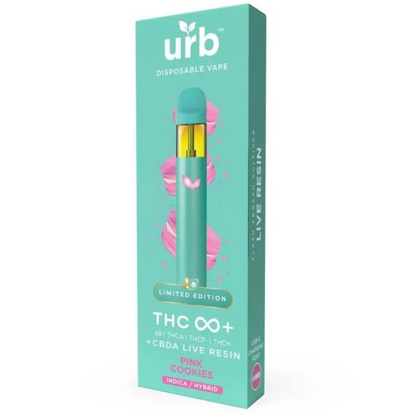 URB THC Infinity+ Limited Edition Disposable 3G Strain: Pink Cookies (Indica/Hybrid)