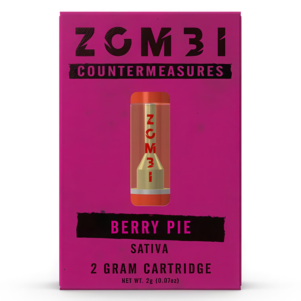 Zombi Countermeasure Cartridge 2G strain: Berry Pie (Sativa)