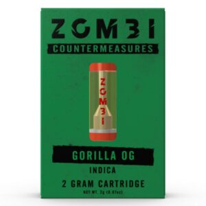 Zombi Countermeasure Cartridge 2G strain: Gorilla OG (Indica)