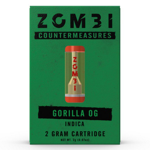 Zombi Countermeasure Cartridge 2G strain: Gorilla OG (Indica)