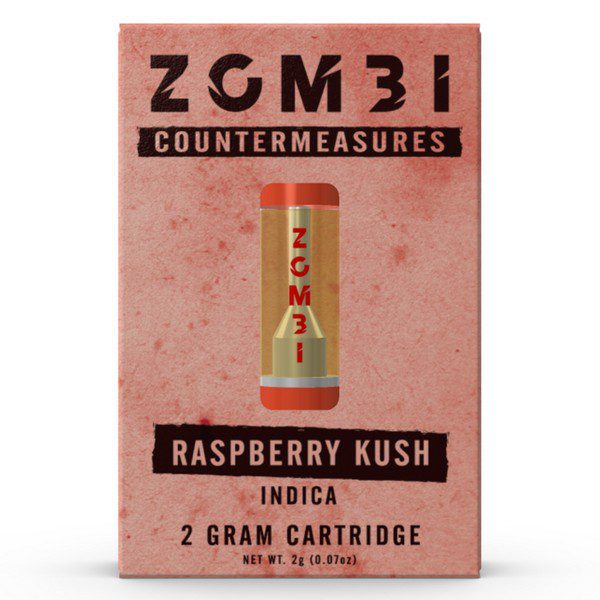 Zombi Countermeasure Cartridge 2G strain: Raspberry Kush (Indica)