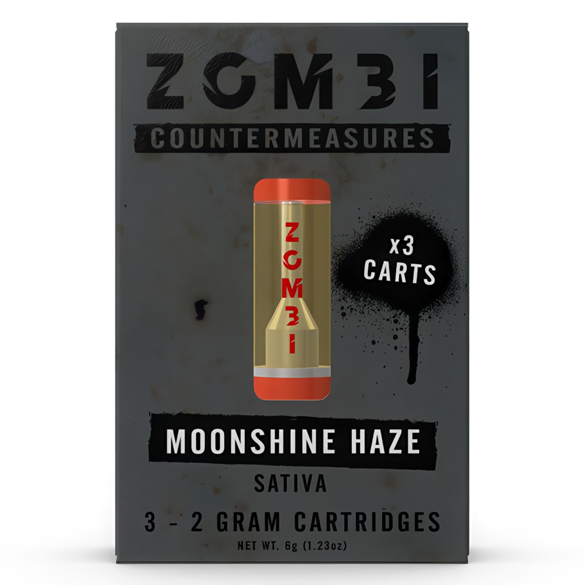 Zombi Countermeasure Triple Cartridge 6G | 3ct variation: Moonshine Haze x Maui Wowie x Berry Pie (Sativa)
