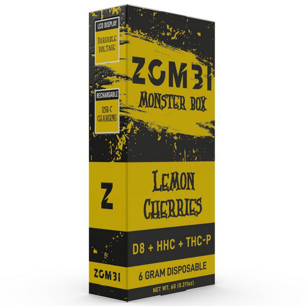 Zombi HHC Monster Box Disposable 6G Strain: Lemon Cherries (Sativa)