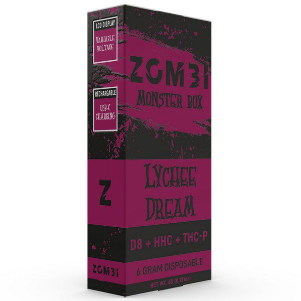 Zombi HHC Monster Box Disposable 6G Strain: Lychee Dream (Hybrid)