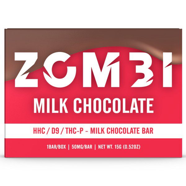 Zombi Mini Chocolate Bar 50mg Strain: Milk Chocolate