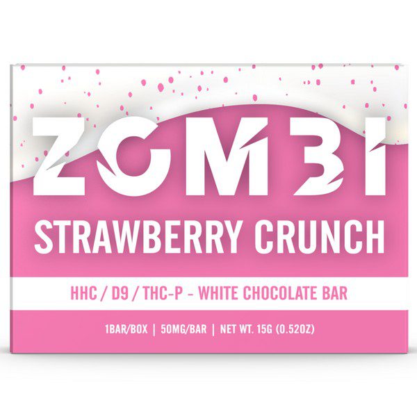 Zombi Mini Chocolate Bar 50mg Strain: Strawberry Crunch