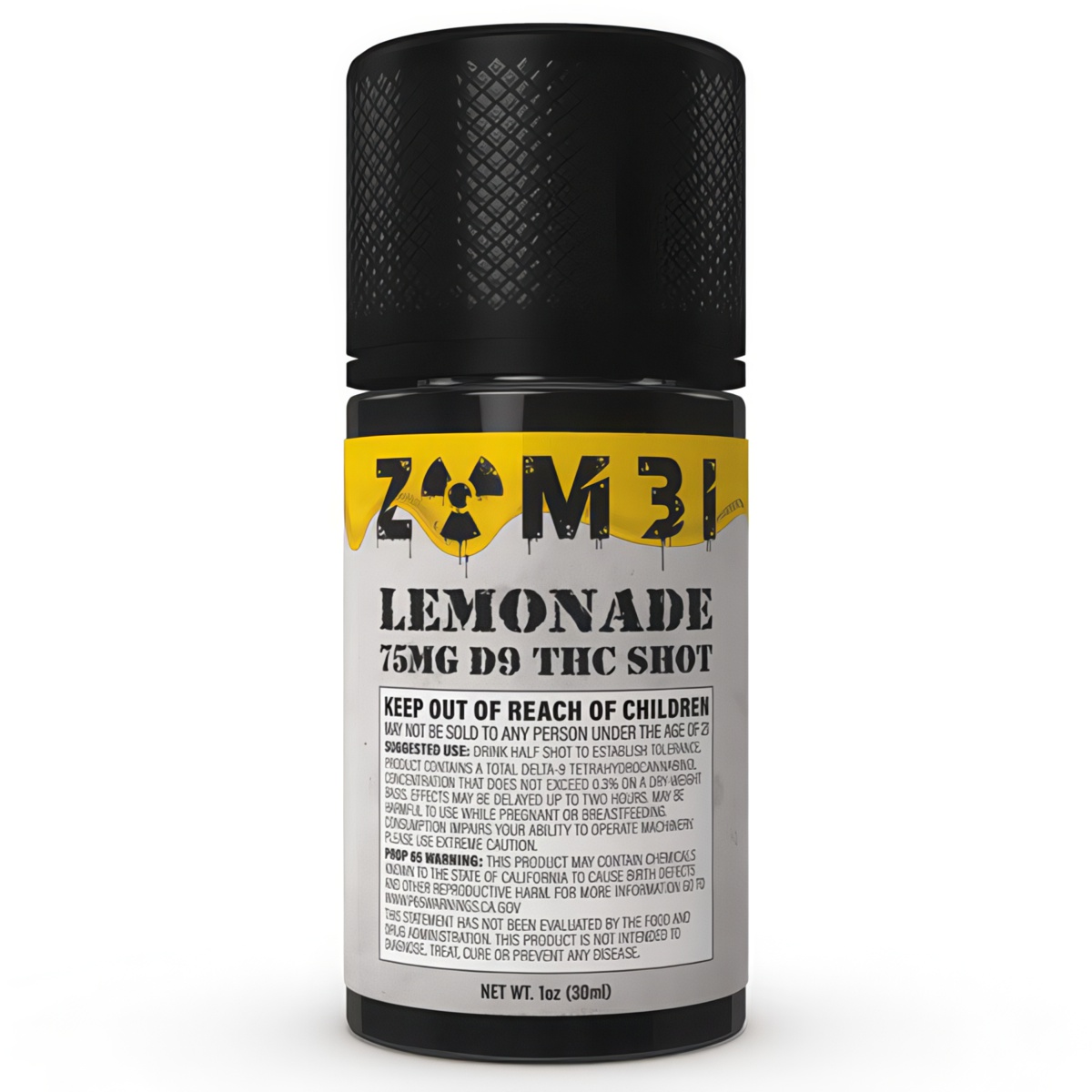Zombi THC Infused Shots | 1oz Flavor: Lemonade (75mg D9)