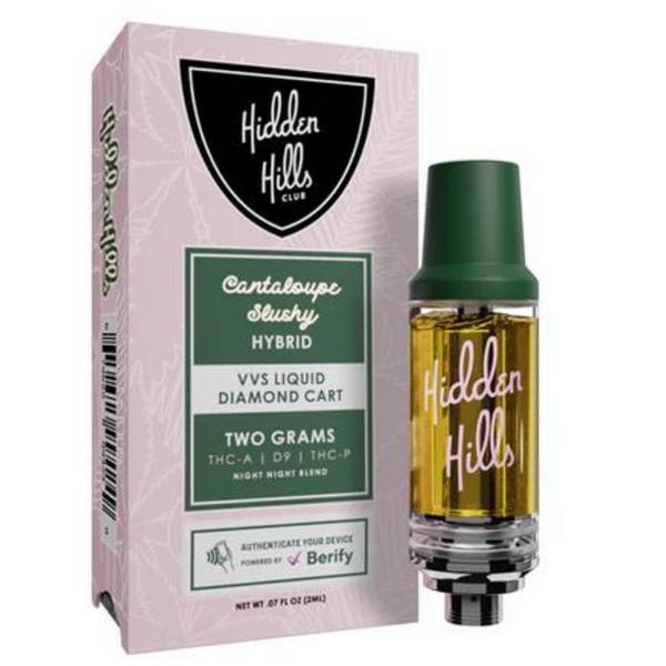 Hidden Hills VVS Liquid Diamond Cartridge 2G Strain: Cantaloupe Slushy (Hybrid)