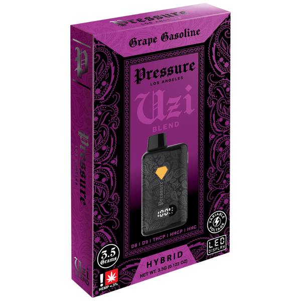 Pressure UZI Blend Disposable 3.5G strain: Grape Gasoline (Hybrid)