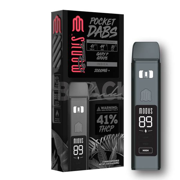 Modus Black Pocket Dabs Vape 2000mg - Gary P Grape