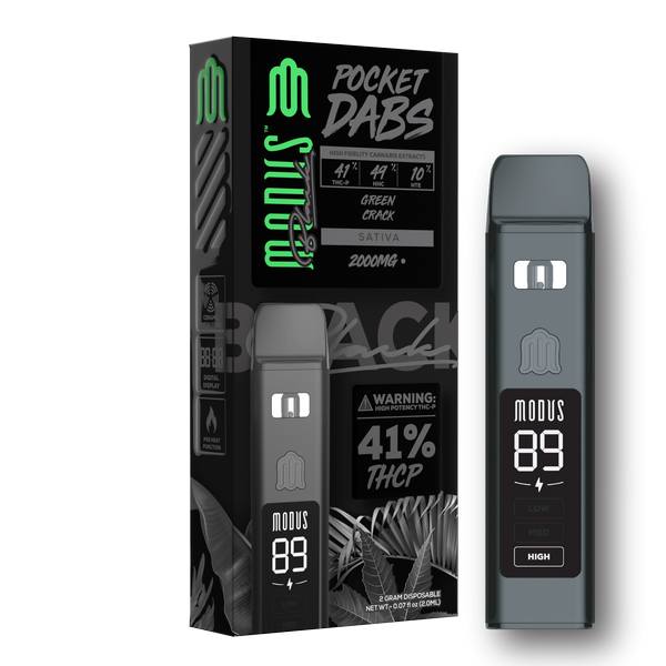 Modus Black Pocket Dabs Vape 2000mg - Green Crack