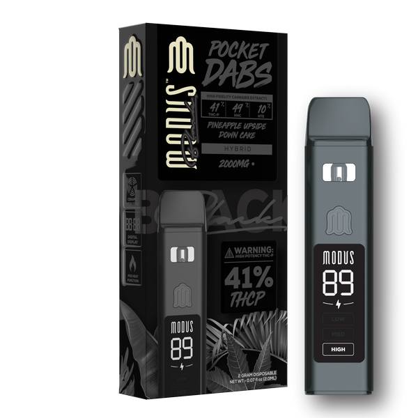 Modus Black Pocket Dabs Vape 2000mg - PINEAPPLE UPSIDE DOWN CAKE