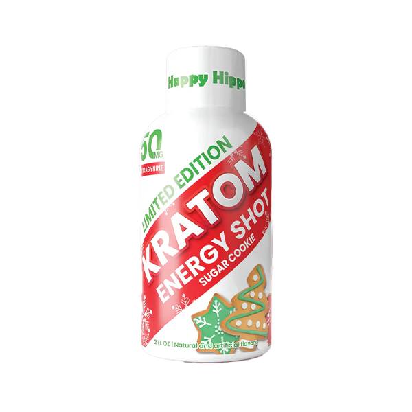 Happy Hippo Kratom Energy Shot 2oz - Sugar Cookie