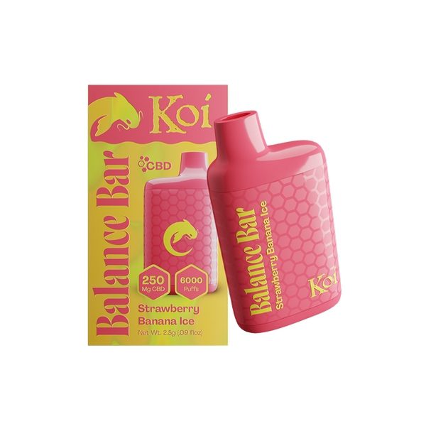 Koi Balance Bar CBD Vape 250mg - Strawberry Banana Ice