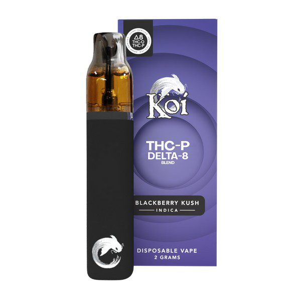 Koi Delta 8 THC + THC-P Disposable Vape 2G - Blackberry Kush