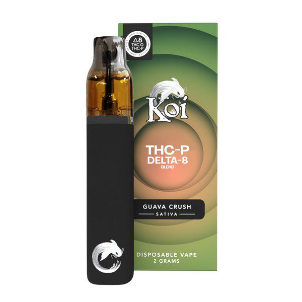 Koi Delta 8 THC + THC-P Disposable Vape 2G - Guava Crush