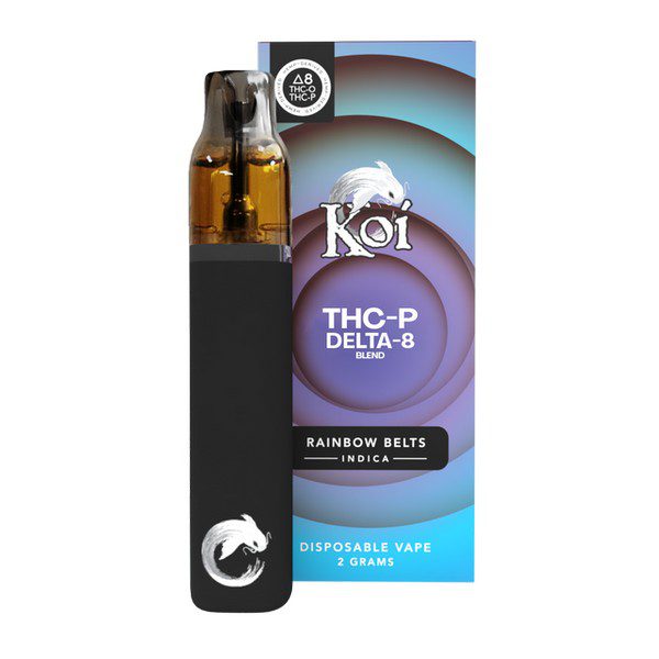 Koi Delta 8 THC + THC-P Disposable Vape 2G - Rainbow Belts