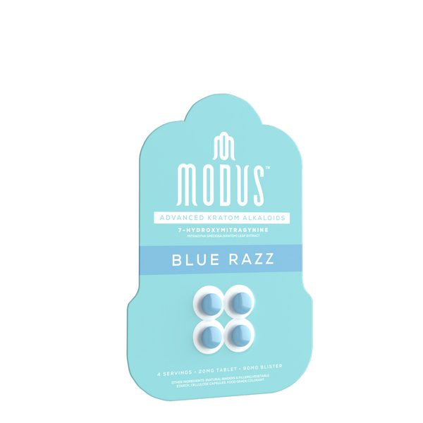 Modus 7-Hydroxymitragynine Tablets 20mg - Blue Razz