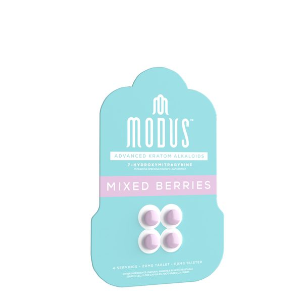 Modus 7-Hydroxymitragynine Tablets 20mg - Mixed berry