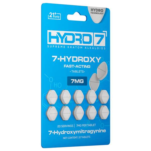 Hydro 7 - 7 Hydroxy Kratom Tablets - 7MG/10CT - Single