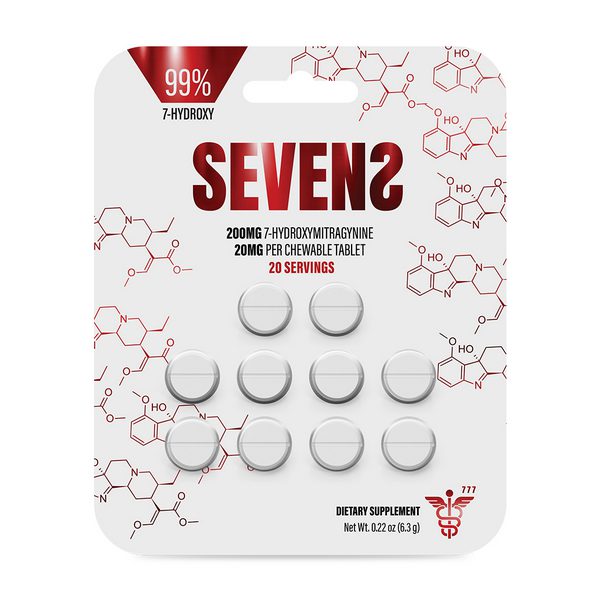 SEVENS Chewable 7-HYDROXY Tablets - 10ct