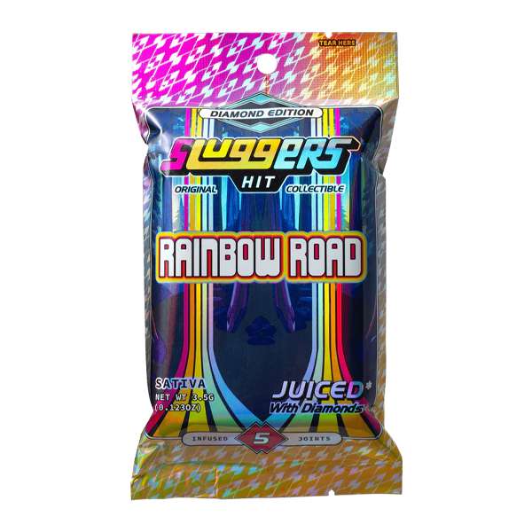 Sluggers Hit Juiced Pre-Rolls 5 Pack - Rainbow Road