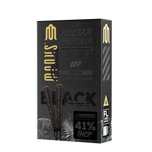 Modus Black Prerolls Joints 2 Count - 007 (Sativa)