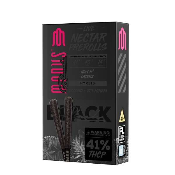 Modus Black Prerolls Joints 2 Count - Now N' Laterz (Hybrid)