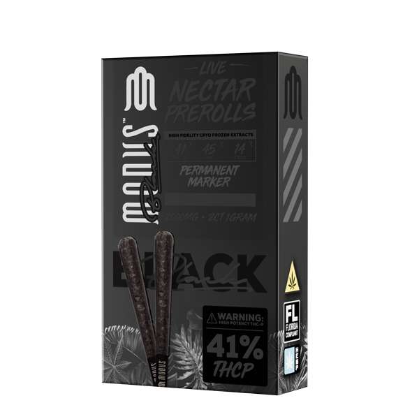 Modus Black Prerolls Joints 2 Count - Permanent Market (Indica)