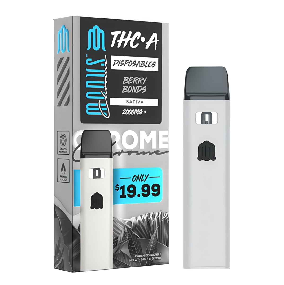 Modus Chrome THCA Disposable Pens 2000mg - Berry Bonds