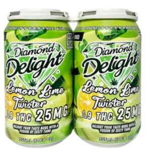 Diamond Delight Infused Soda 4-pack - Lemon Lime Twist