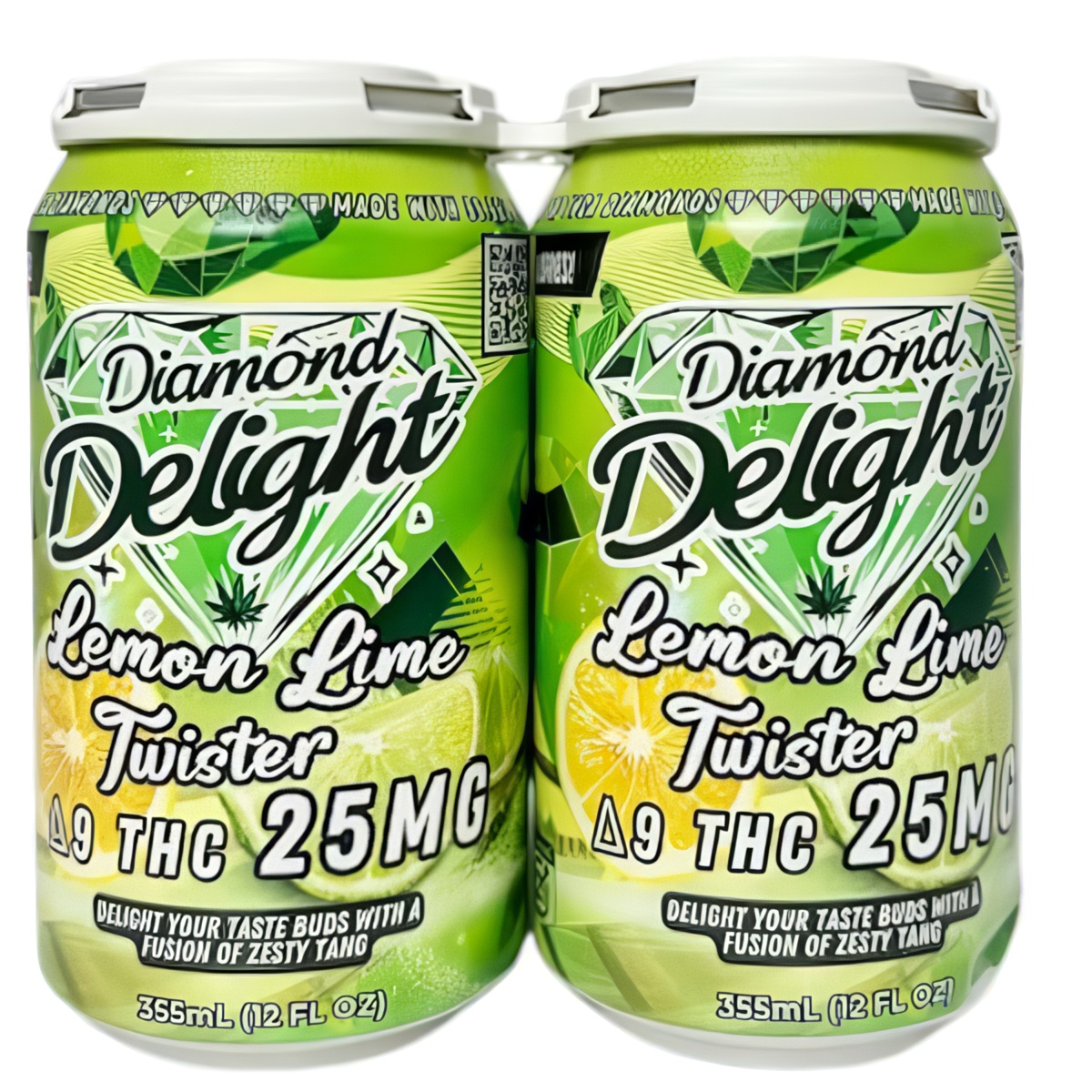 Diamond Delight Infused Soda 4-pack - Lemon Lime Twist