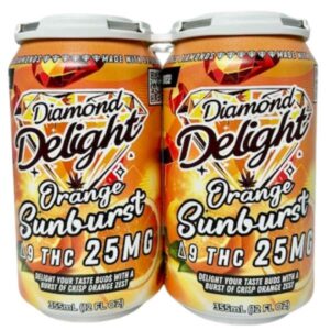 Diamond Delight Infused Soda 4-pack - Orange Sunburst