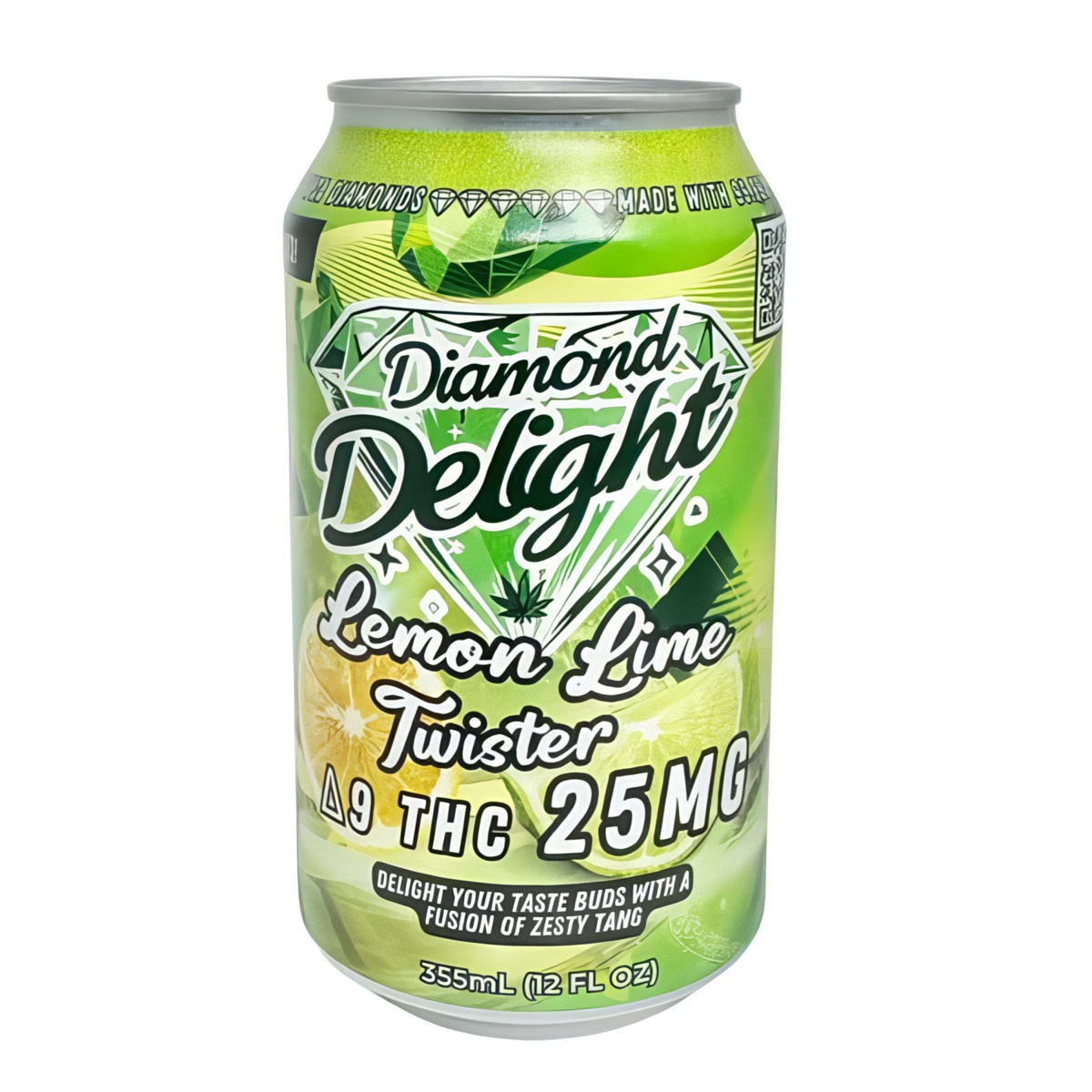 Diamond Delight Infused Soda - Lemon Lime Twist 12oz