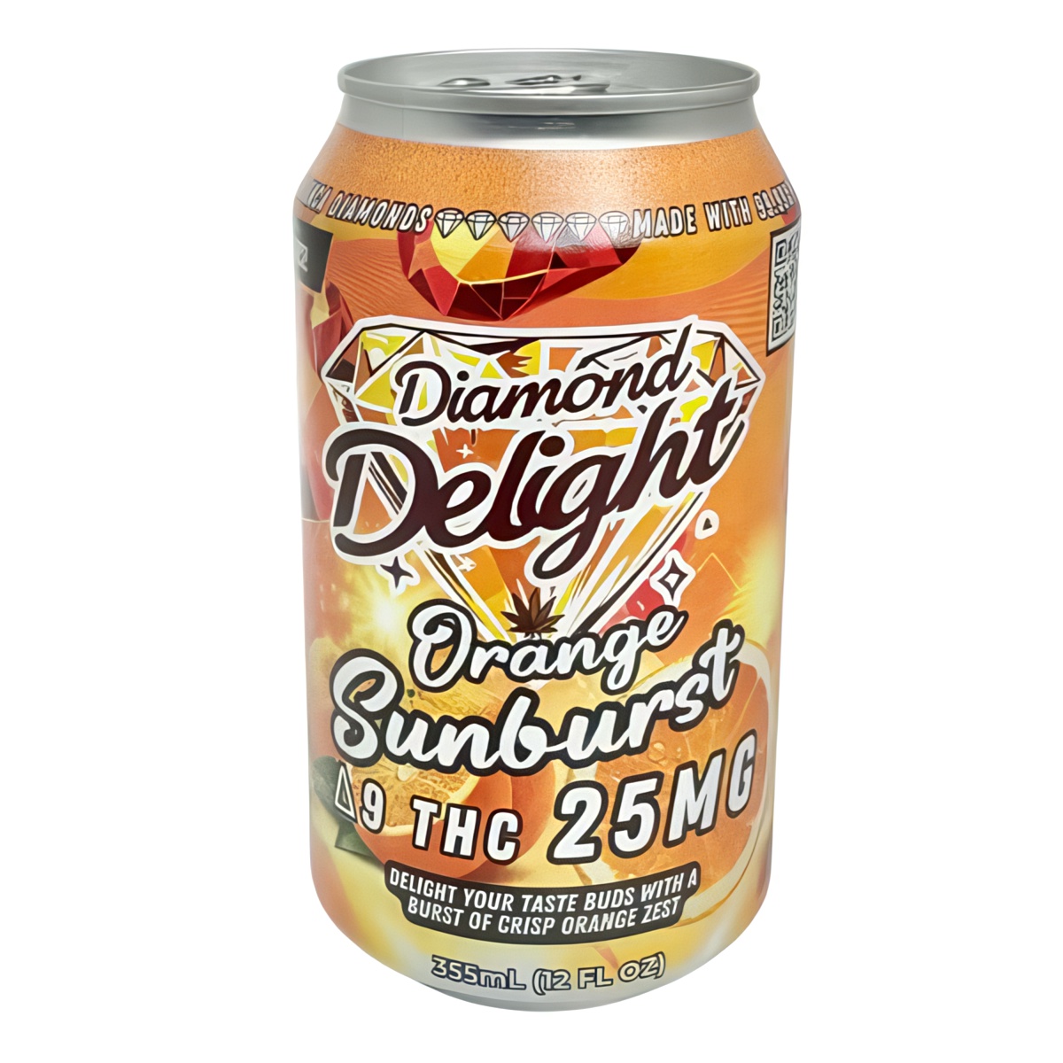 Diamond Delight Infused Soda - Orange Sunburst 12oz