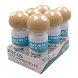 Nature's Fungi Mushroom Extract Functional Shots 6-Pack - Focus side view